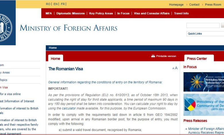 Study Visa Process For Omania In 2024 Types And Requirements   ROMANIA ONLINE VISA APPLICATION PORTAL 780x470 