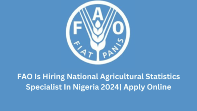 FAO Is Hiring National Agricultural Statistics Specialist In Nigeria 2024| Apply Online
